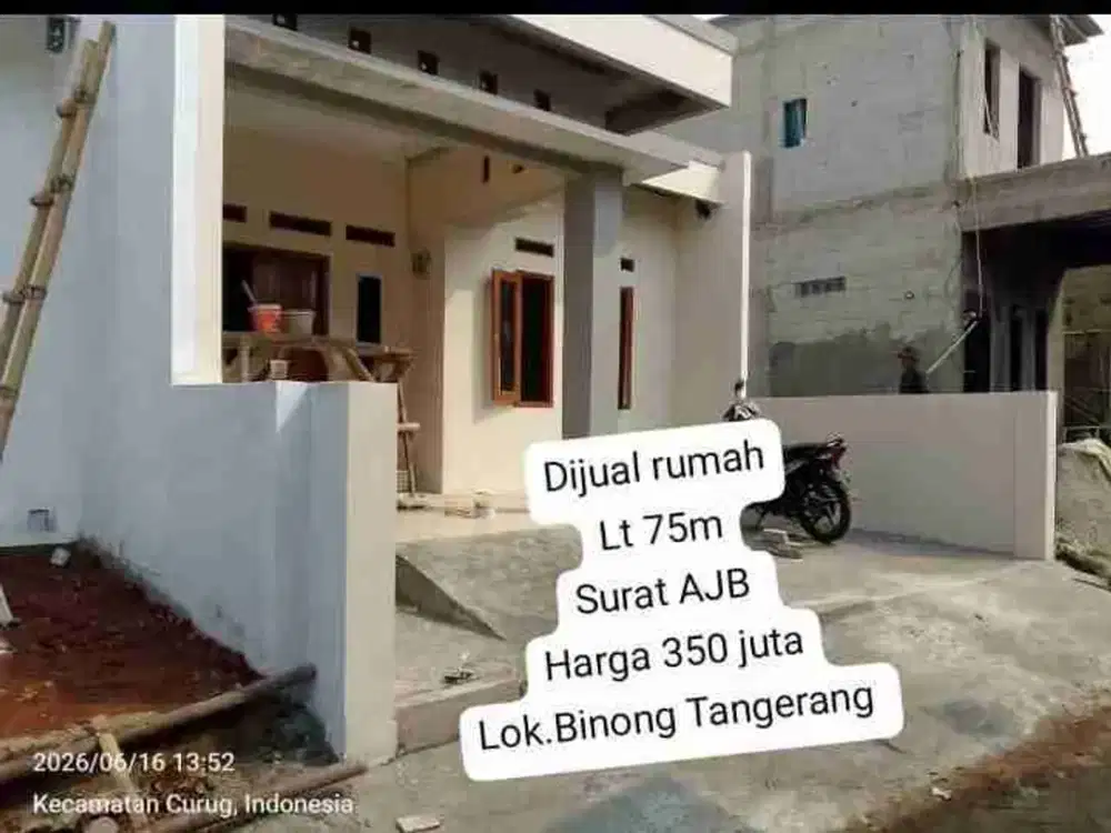 Rumah baru di binong tangerang