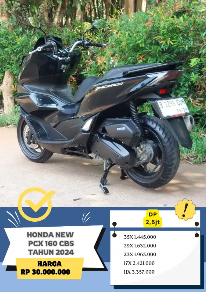 Honda New PCX 160 CBS Tahun 2024 KM 13rb
