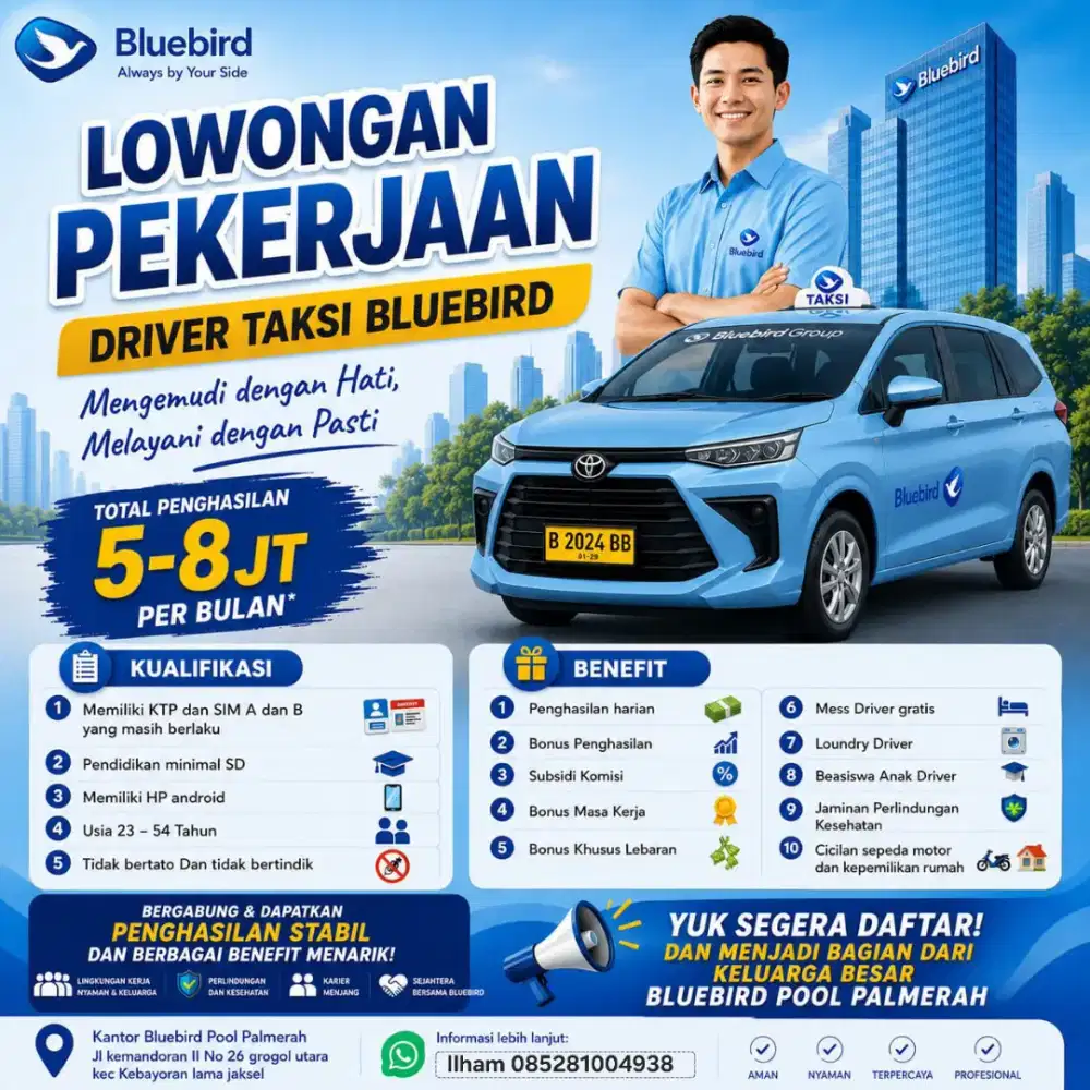 Lowongan Supir Sopir Driver Pengemudi
