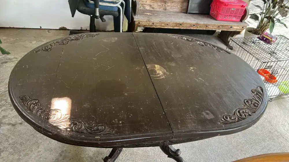 FURNITURE MEJA MAKAN JATI