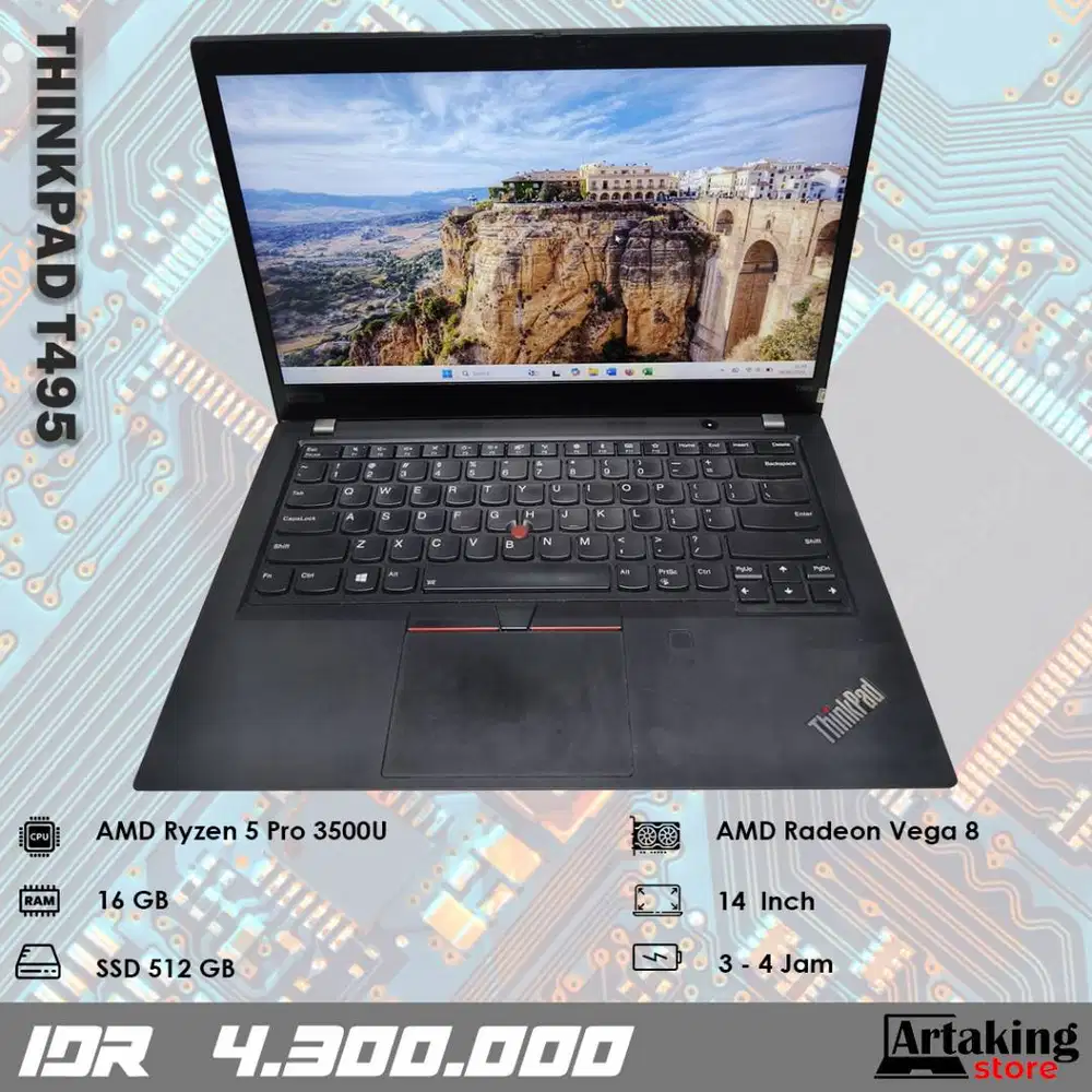 Lenovo Thinkpad T495 - Ryzen 5 - Ram 16 GB - SSD 512 GB