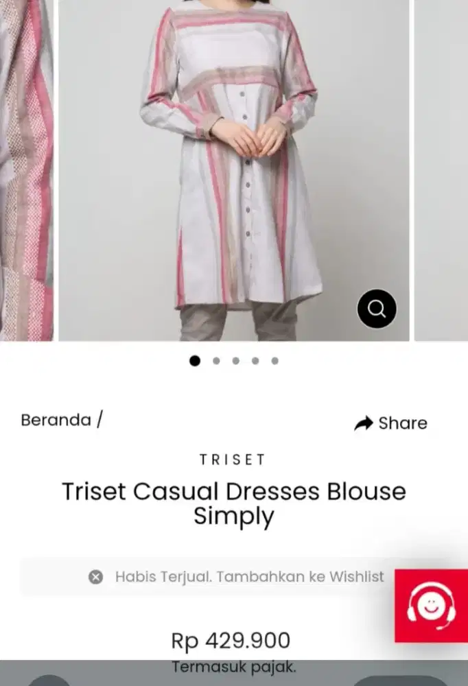 Tunik TRISET Preloved