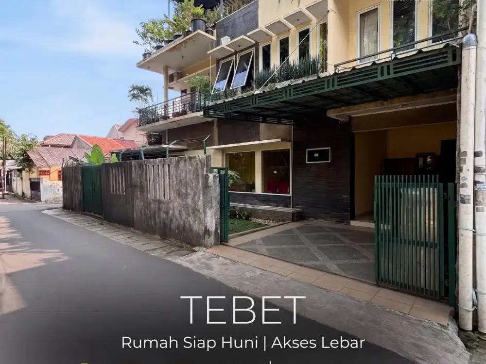 TERMURAH!!  FOR SALE | TEBET - KEBON BARU, RUMAH SIAP HUNI, AKSES JLN LEBAR, LOKASI STRATEGIS, NEGO !!