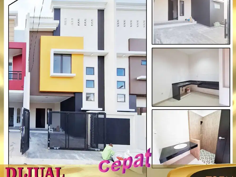 DIJUAL RUMAH BARU 3 Lantai di Citra Garden 1 Cengkareng JakBar - SS