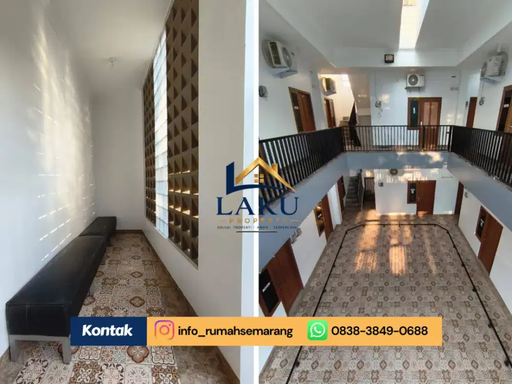 PASIF INCOME 243 JUTA/TAHUN! Dijual Kos Eksklusif 3 Lantai Dekat UNNES, 18 Kamar FULL PENGHUNI