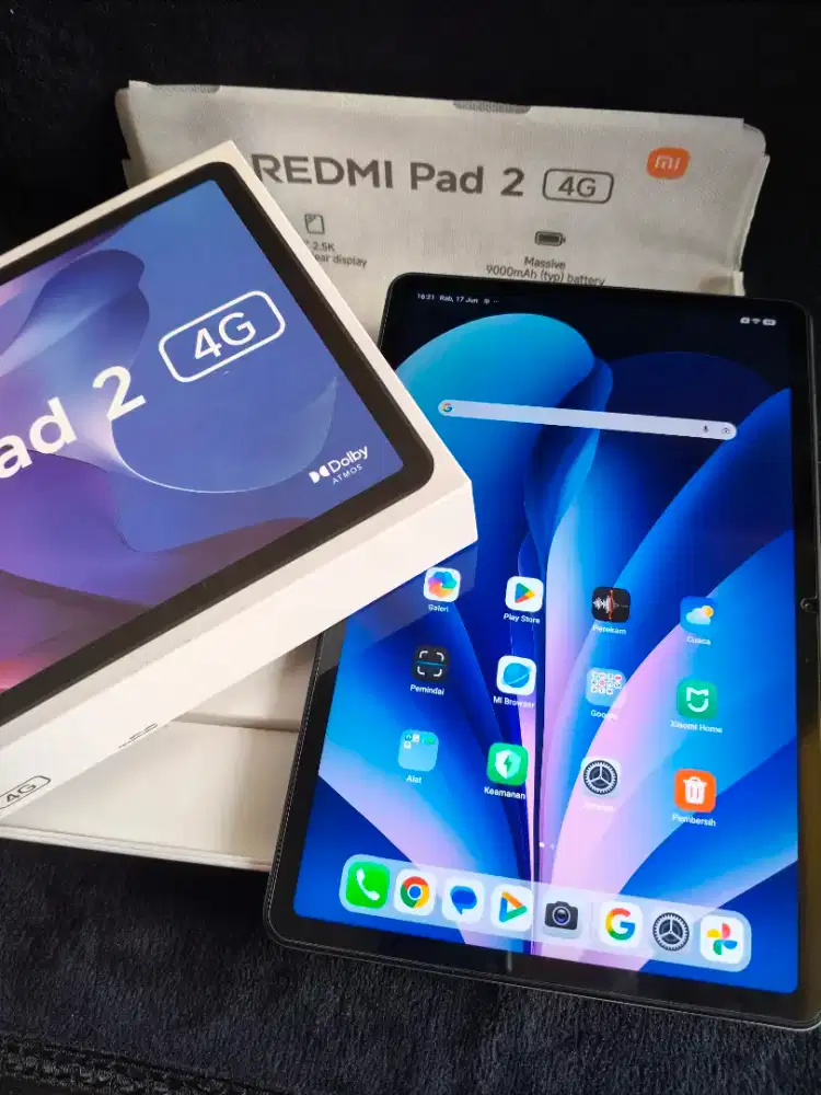 Redmi Pad 2 4G Ram 6/128 Dual Sim ON Lengkap Mulus No Minus
