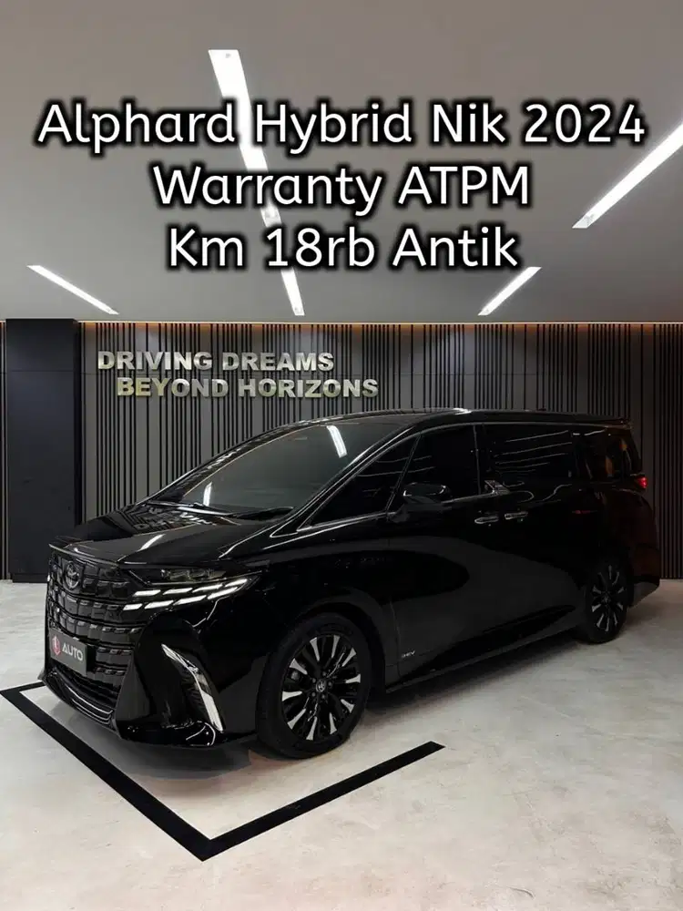 Toyota Alphard 2.5 HEV CVT Hybrid 2024 Hitam Km18rb B1404HOW