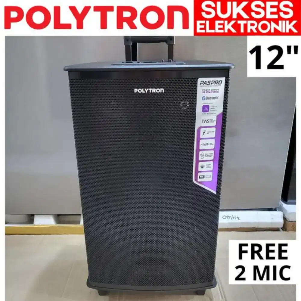 credit speaker audio pass pro polytron tanpa dp