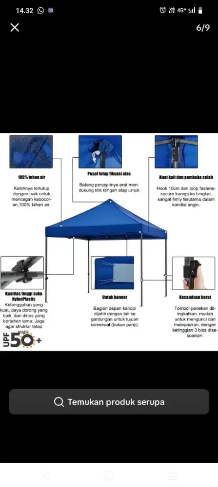 Di jual tenda dagang