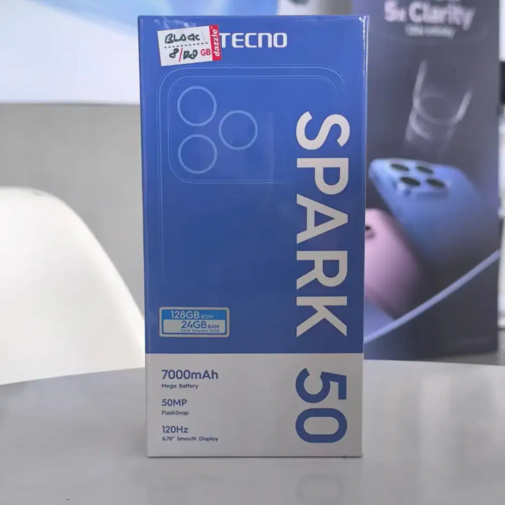 Tecno Spark 50 Ram 8/128 Unit Baru