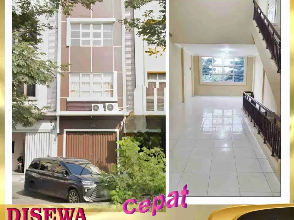 DISEWA RUKO 2,5 LANTAI  DI MALIBU CENGKARENG JAKARTA BARAT