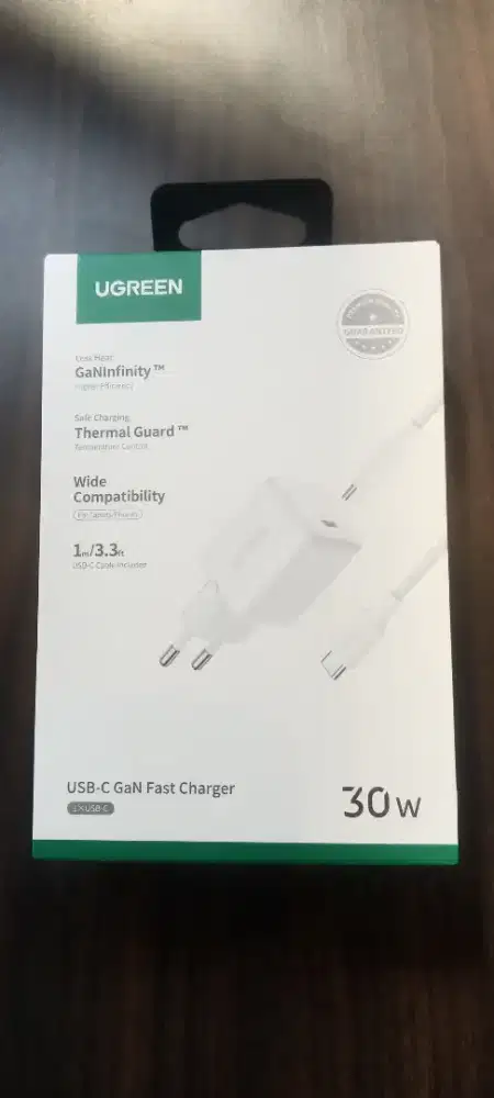 Ugreen 65013 Charger Set Type C Fast Charging 30 Watt