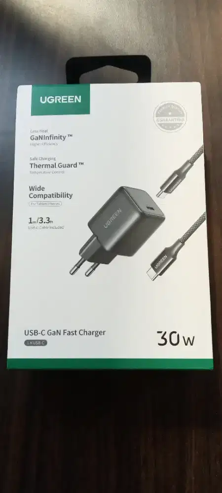 Ugreen 65012 Charger Set Type C Fast Charging 30 Watt