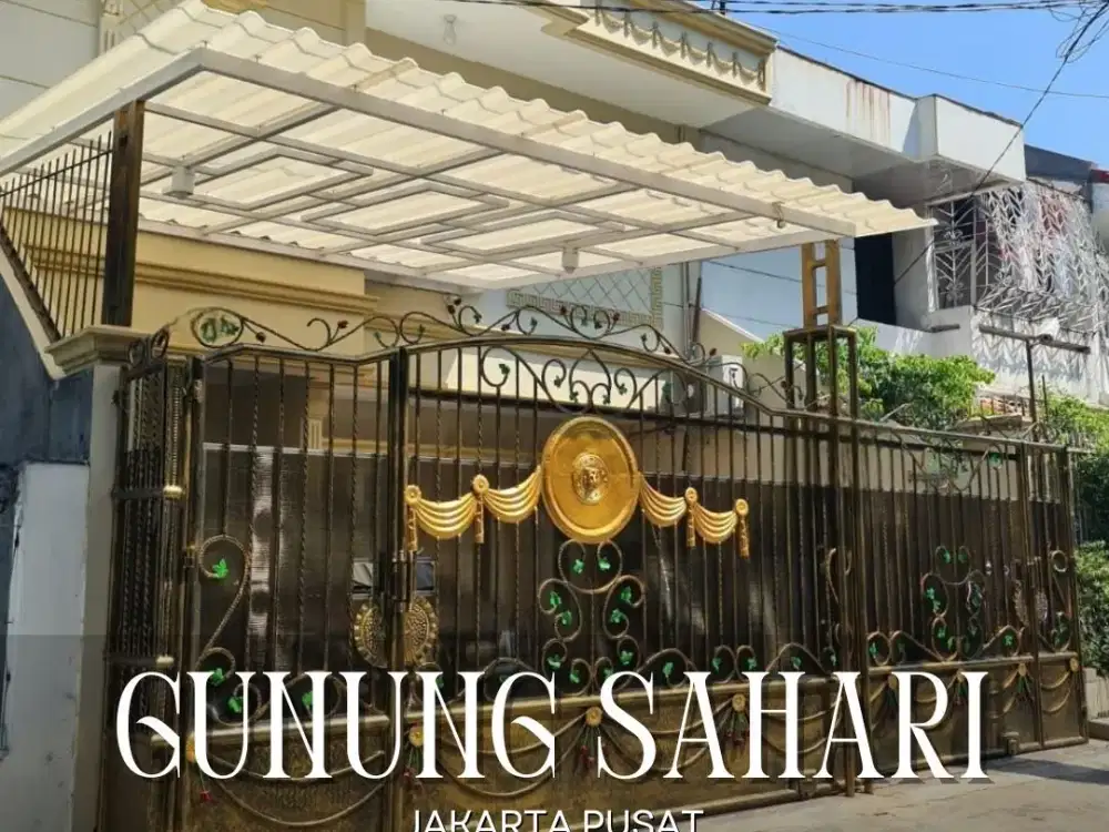 DIJUAL CEPAT RUMAH BAGUS SIAP HUNI FURNISHED DI GUNUNG SAHARI JAKARTA PUSAT