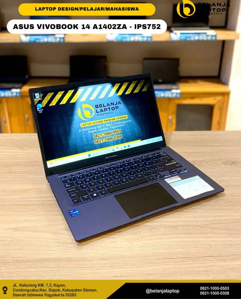 ASUS VIVOBOOK 14 A1402ZA - IPS752/ I7-1260P/SSD 512GB/8GB DDR4/TERMURA