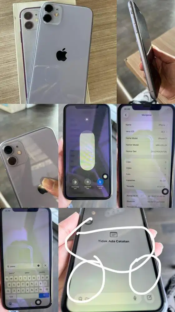 iphone 11 inter bisa semua sim 64giga mulus