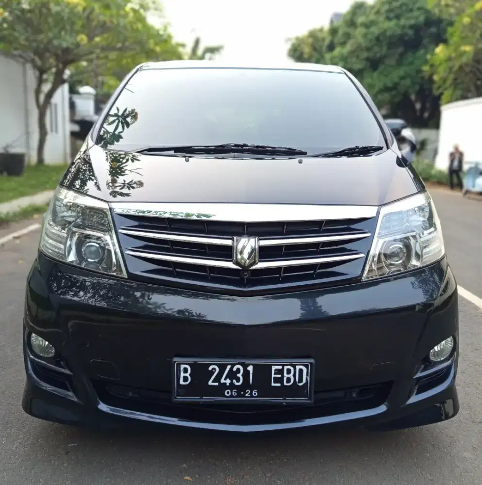 Toyota Alphard 2.4 G ASG AT CBU Full Spek 2006 Hitam Istimewa Sekali