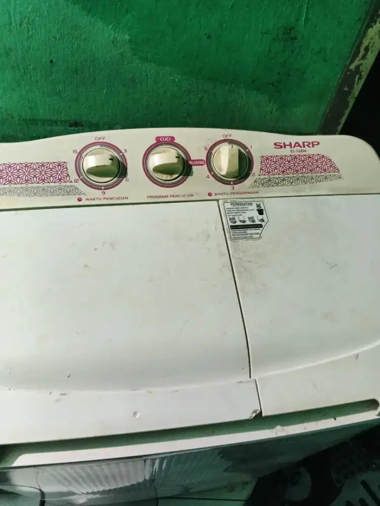 Mesin cuci 2 tabung merk Sharp