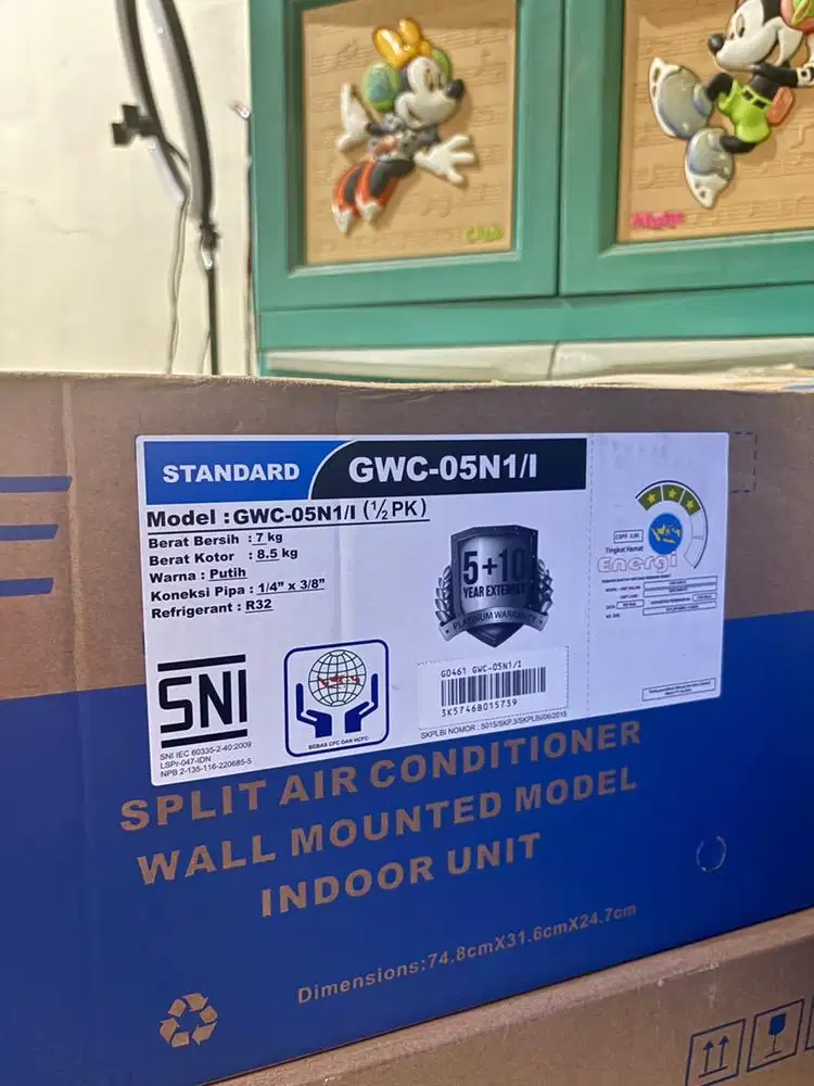 Gree AC Deluxe Standar 1/2pk GWC-05N1