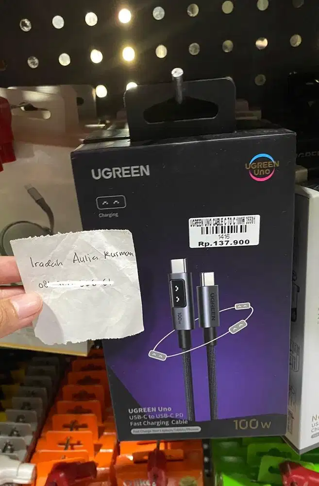 UGREEN UNO CABLE C TO C 100W 35501