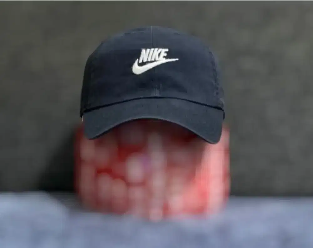 Topi Nike Heritage86 Futura Washed Cap Black Original Second
