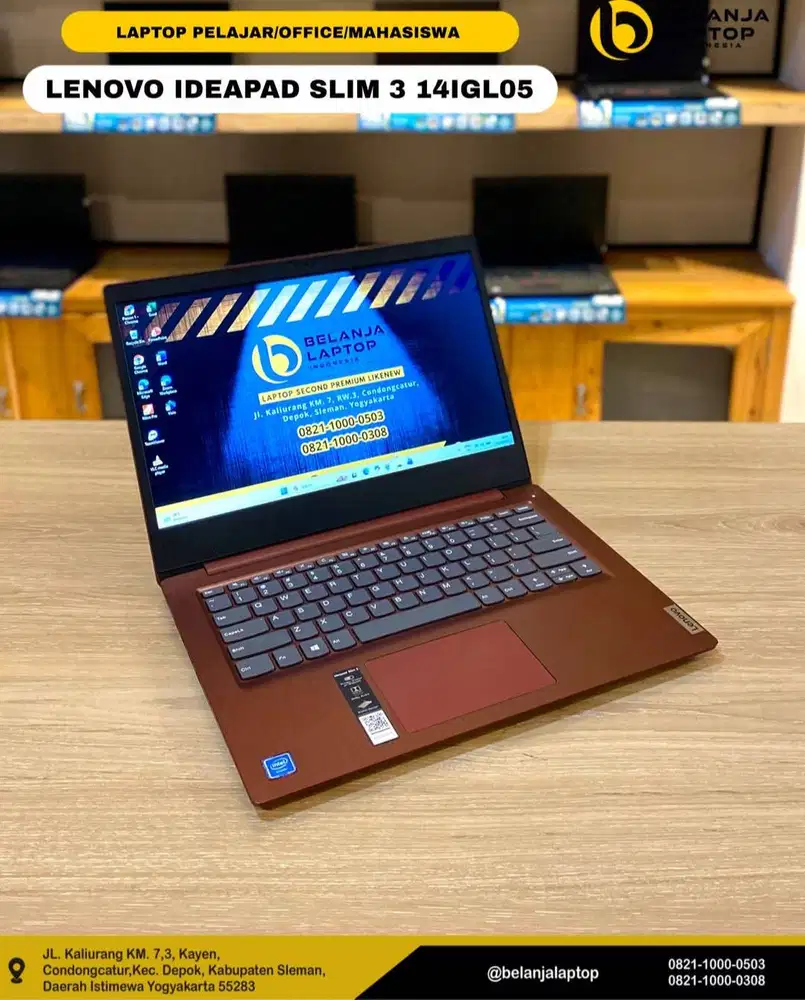 Lenovo ideapad Slim 3 14IGL05/Celeron N4020/4GB/256GB/TERMURAH!!