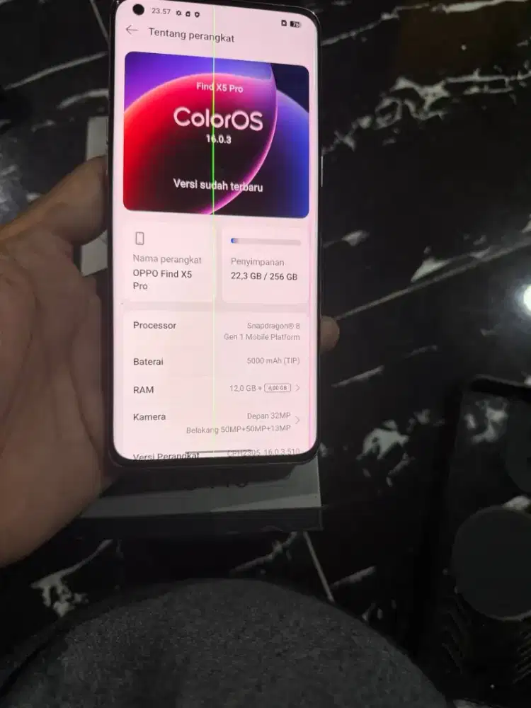 Oppo Find X5 Pro 12/256 5G resmi lngkp ori garis tipis msih ngus bs TT