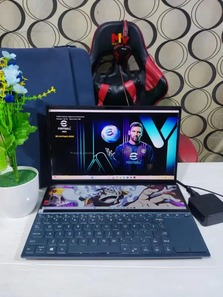 Laptop Super Tipis Asus ZenBook Duo UX481FA GEN 10 Dual Screen