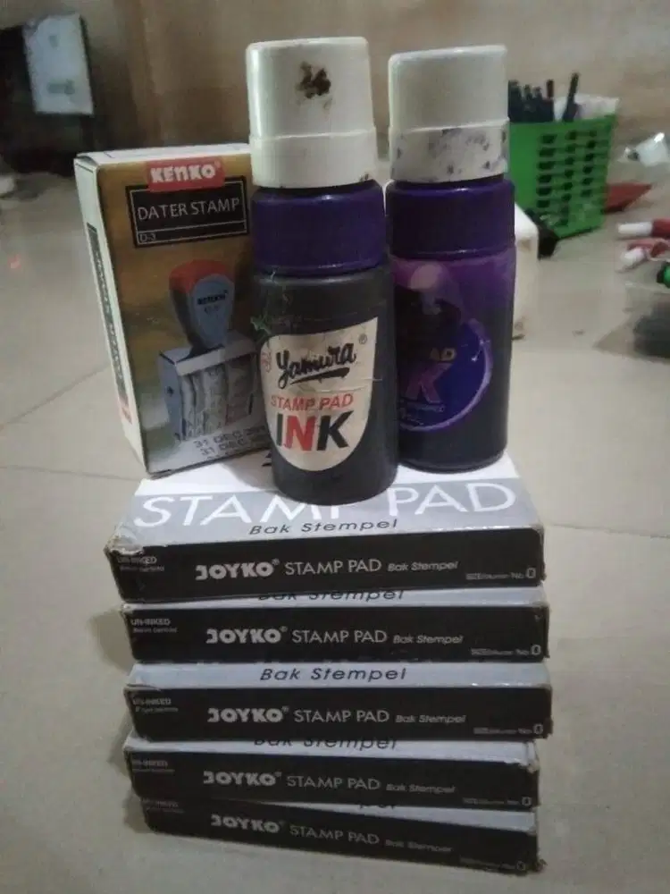 DIJUAL PAKETAN TINTA + BANTALAN + STEMPEL