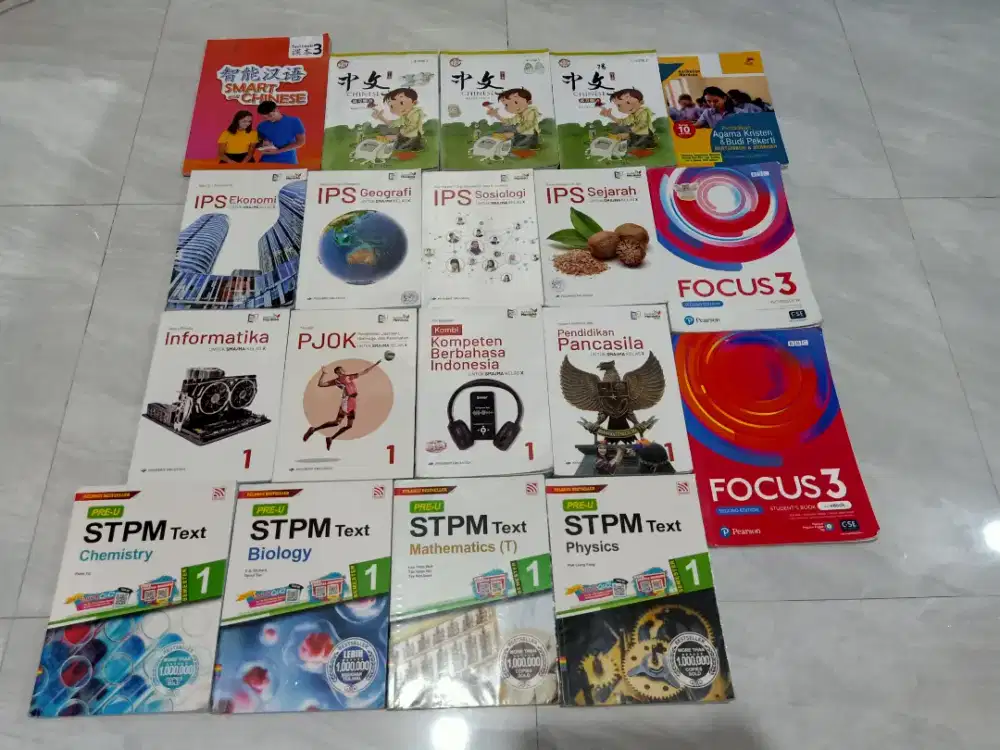 Jual Set Buku Pelajaran SMA Kelas 1 (Kelas 10)