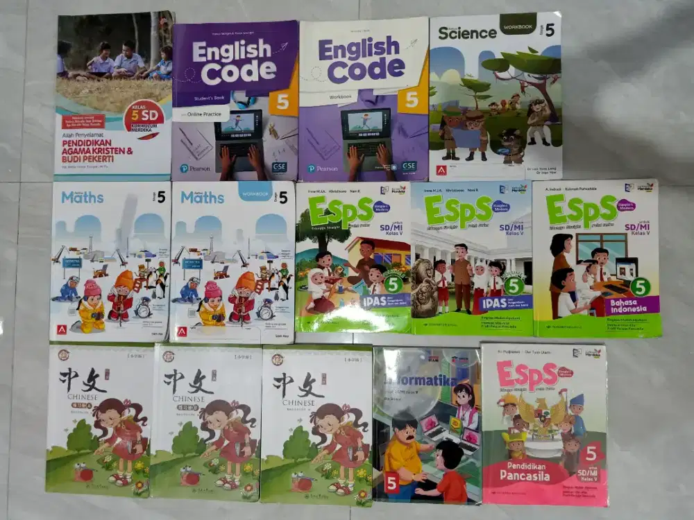 Jual Set Buku Pelajaran SD Kelas 5