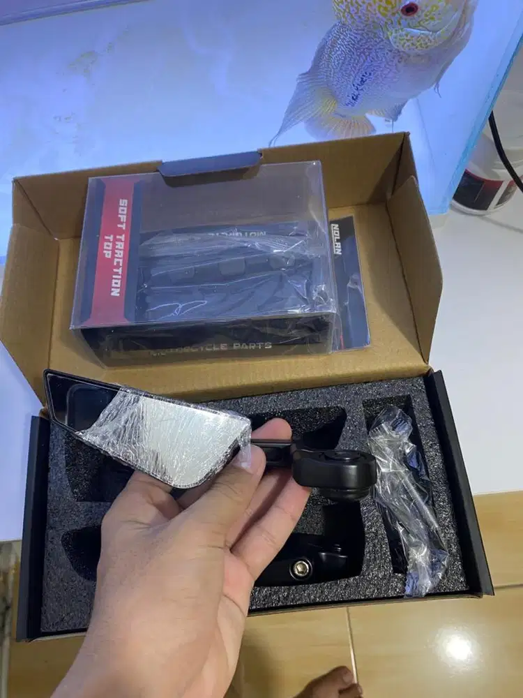 Spion jalu dan handgrip octagon Nolan