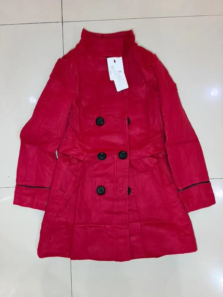Jaket Outer Musim Dingin Wool Premium Red