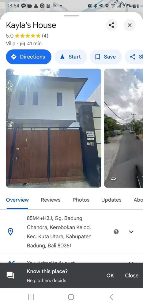 For rent villa umalas