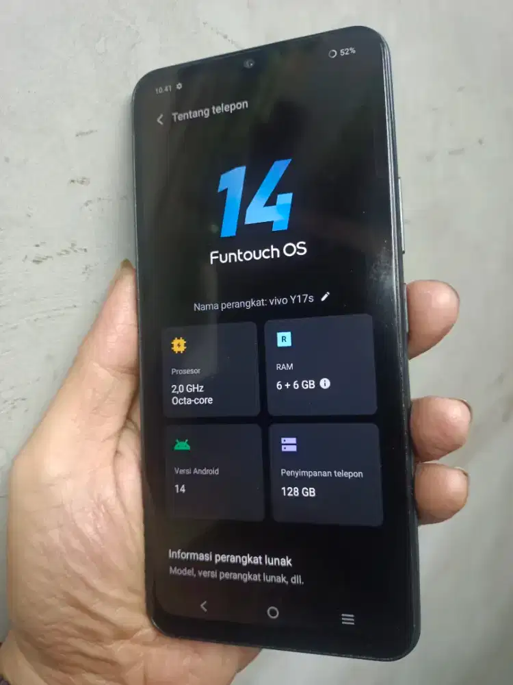 Vivo y17s resmi 6/128