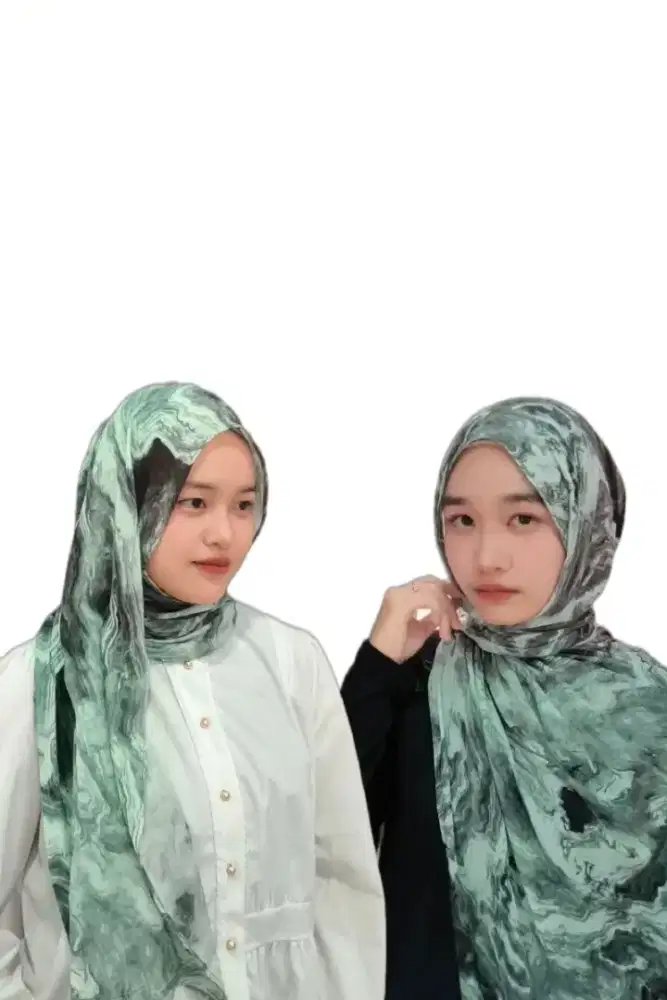 Pashmina Viscose Gradasi Marble Premium Voal Soft Hijab Kekinian