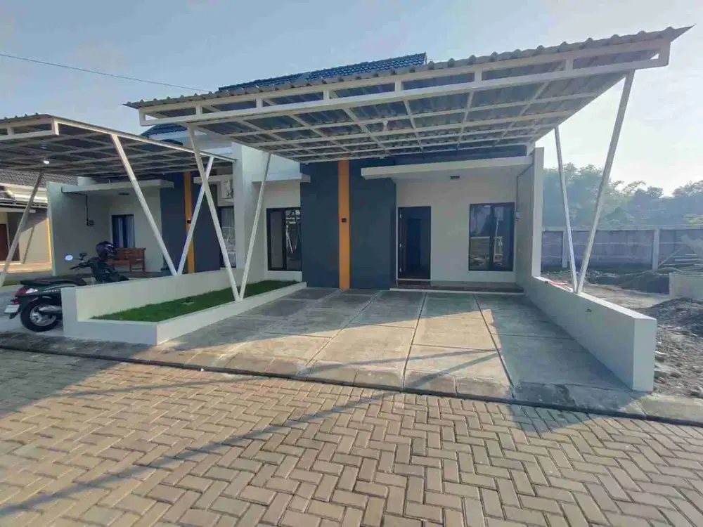 RUMAH MINIMALIS MODERN DI DALAM KOMPLEK PERUMAHAN CLUSTER DI PURWOMARTANI KALASAN SLEMAN
