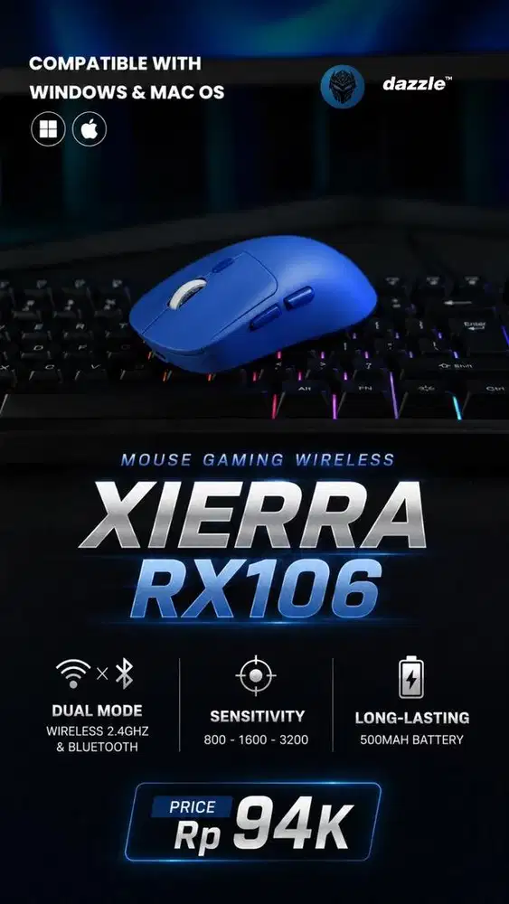 Mouse gaming wireless rexus RX-106