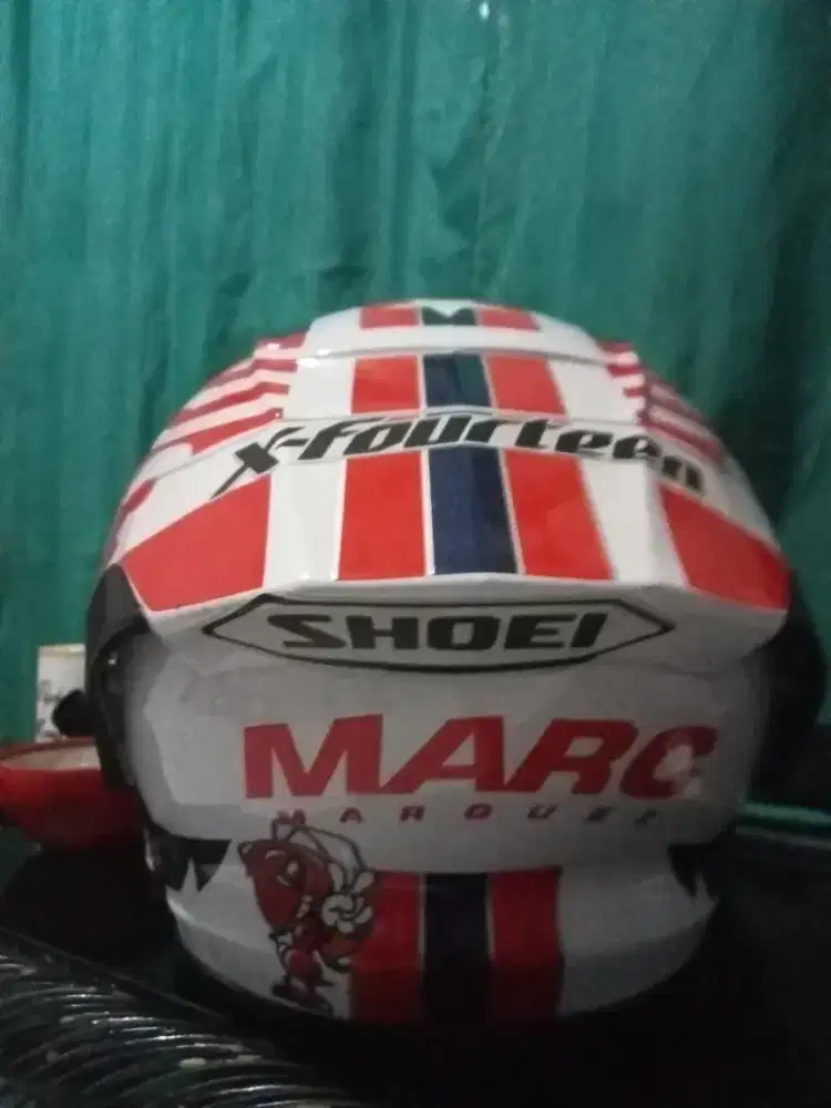 Dijual BU helm half face js armour marq marquez captain America