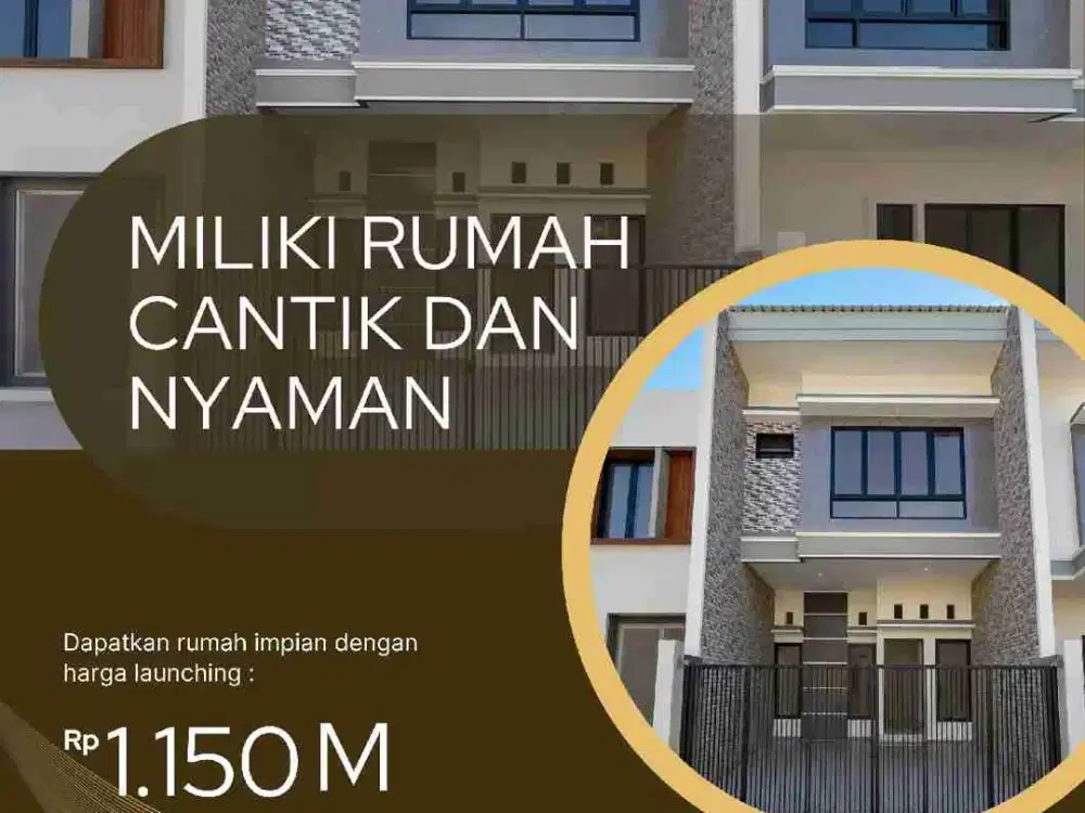 Rumah Baru Dijual Di Karang Asem Surabaya Hadap Timur, Dimensi 5,5X15 M²