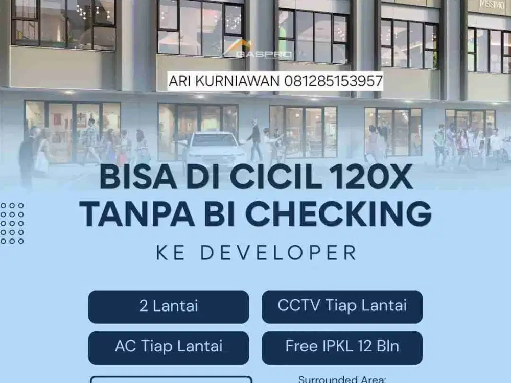 new launching! at Paramount petals 1,5Man cash bertahap 120x auto approve Ruko Indica Grande