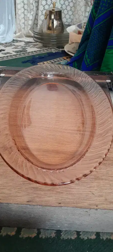 Piring saji oval lawas