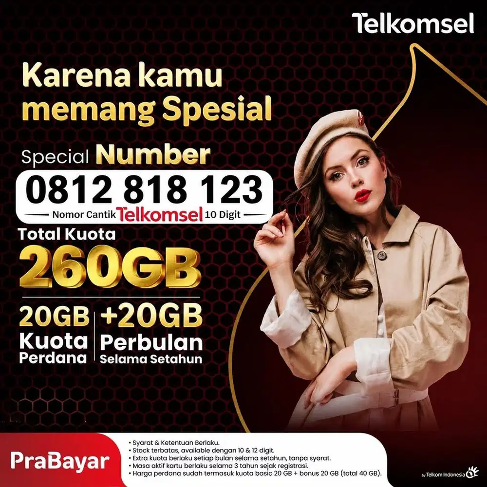Nocan Nomor Cantik Telkomsel Special Hanya 10 Digit