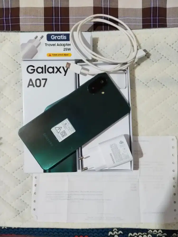 Dijual Samsung A07 Ram 4/128 Fullset Original Sampai Ke Nota