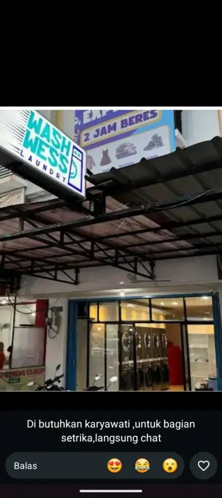 Loker setrika laundry