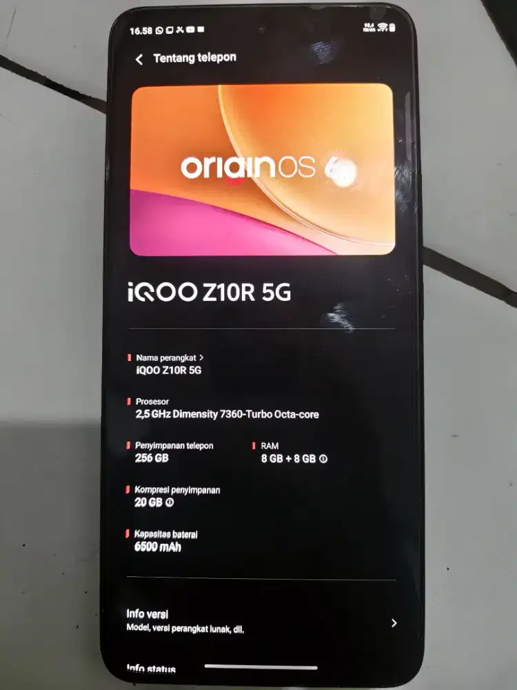 Handphone IQOO Z10R 5G