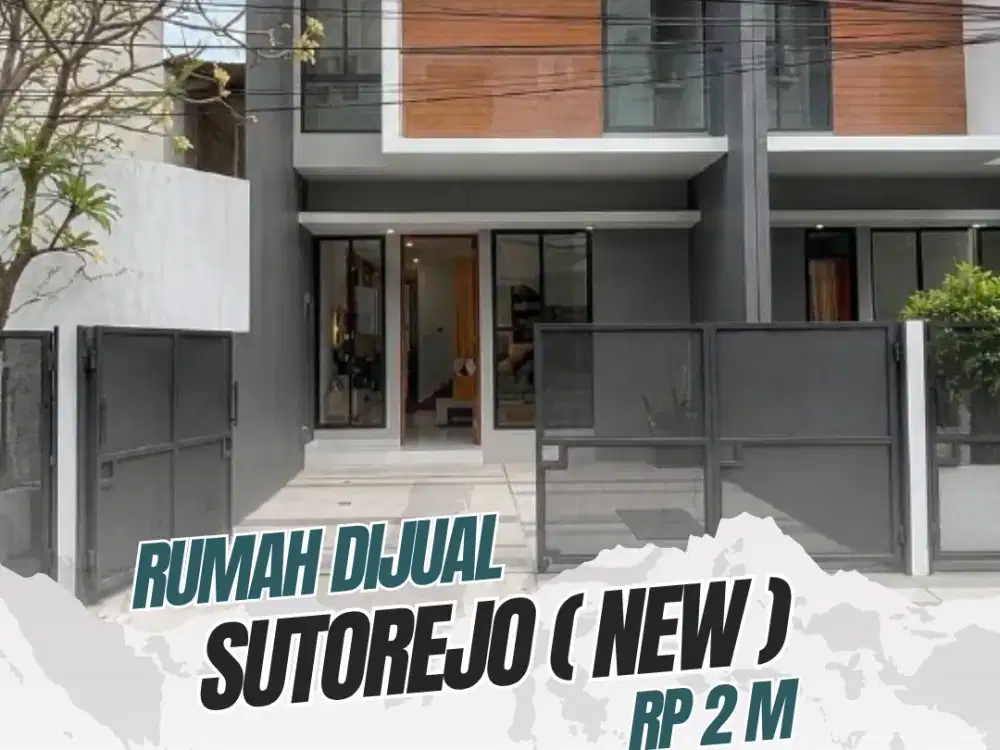 RUMAH DAERAH SUTOREJO HADAP UTARA ROW JALAN 2.5 mobil