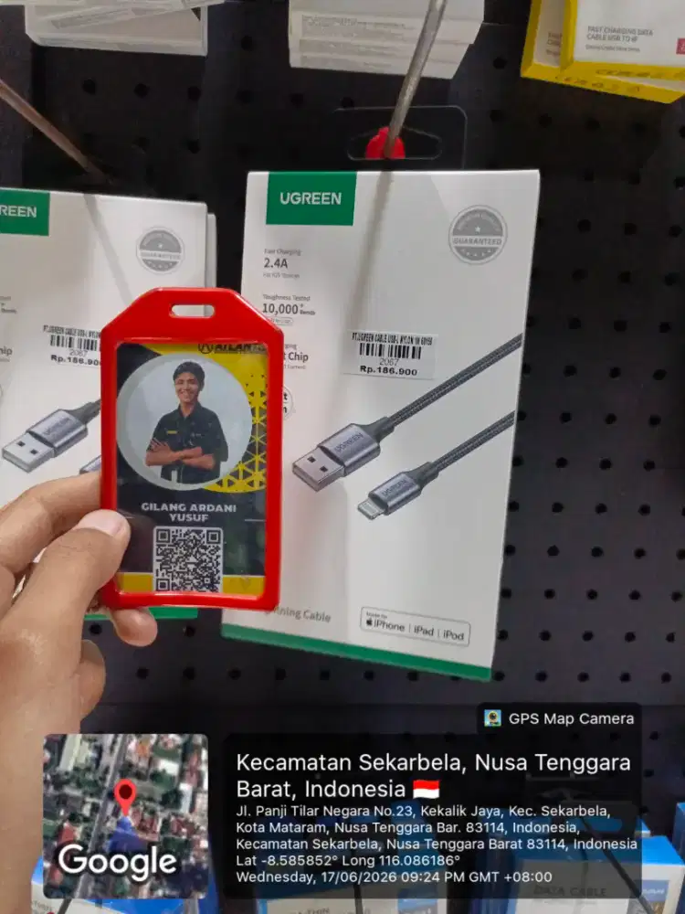UGREEN CABLE USB-L NYLON 1M