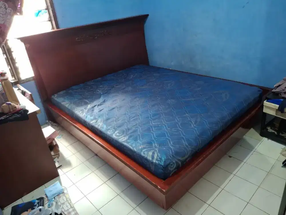 Tempat tidur jati + kasur