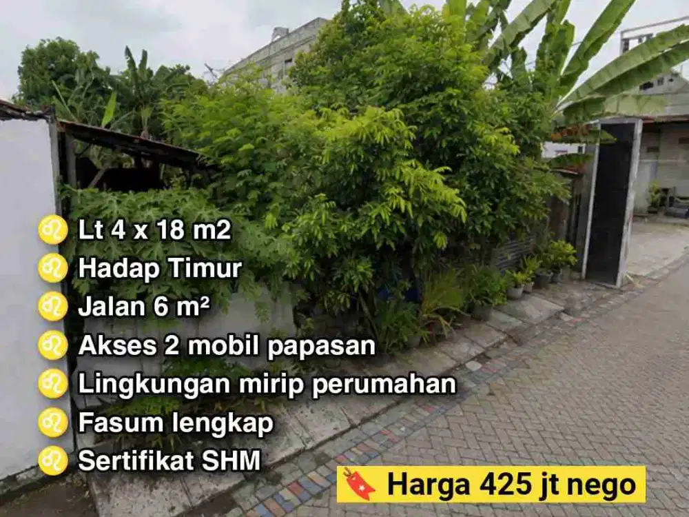 Jual Tanah SHM Karangan Wiyung Surabaya Barat Dekat Rumah Sakit Wiyung Siap Bangun